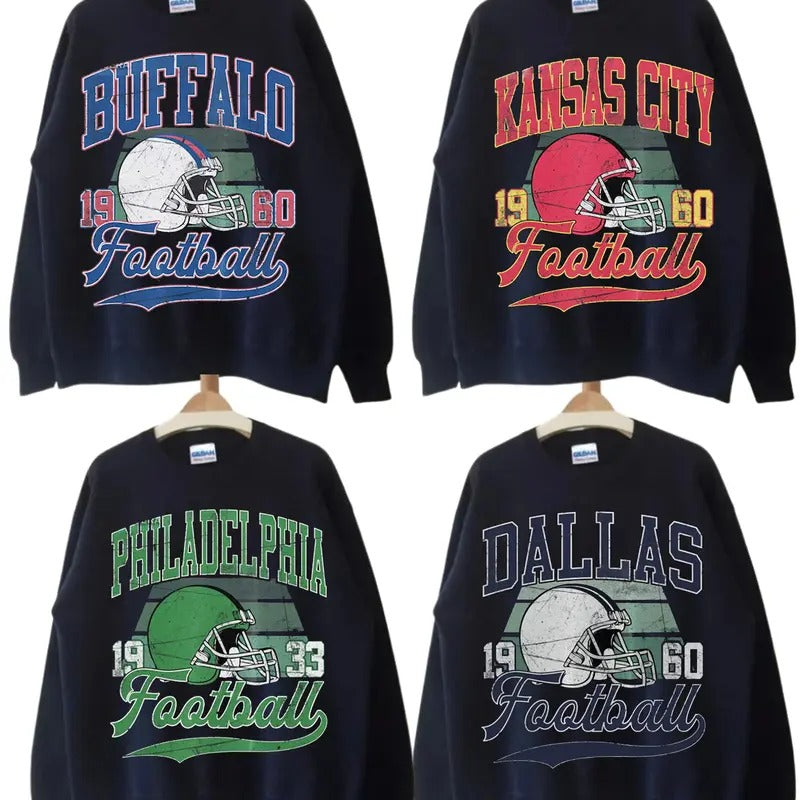 Unisex All Teams Football Sweatshirt, Vintage Football Sweatshirt All Teams, Sport Classic Sweatshirt. Crewneck Menswear...