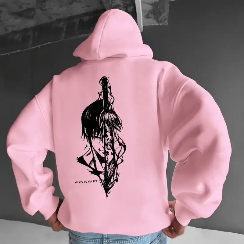 Unisex Anime Fushiguro Toji Print Hoodie, Jujutsu Kaisen Hoodie, Manga Hoodie For Men, Best Anime Hoodie, Gift For Anime...
