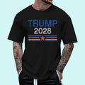 [Unisex Cotton] Trump 2028 Minimalist Retro Patriotic Trump Inauguration T-Shirt , Short Sleeve, Top Unisex Hoodie,...