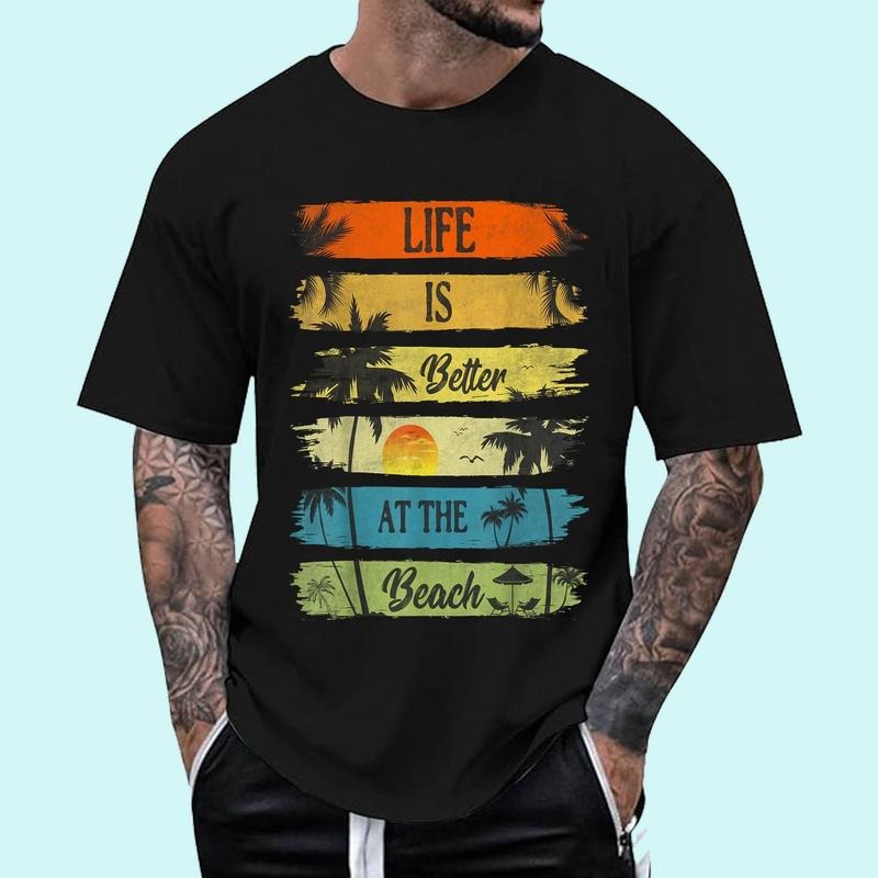 [Unisex Cotton Shirt] Summer Vacation Beach Vacation Life Is Better At The Beach T-Shirt Hoodie, Sweatshirt | GrindPrints.com