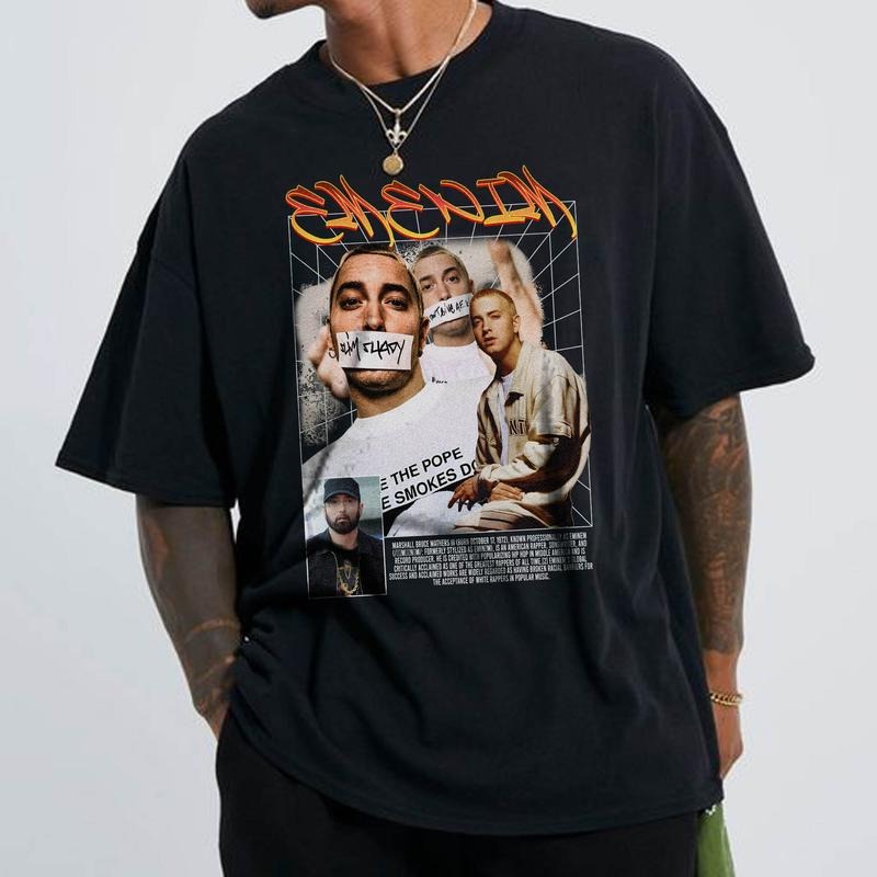 Unisex Eminem Vintage 90s Hoddie, Eminem Hoddie, Eminem Graphic Tee, Rap Music T-Shirt, Rap Vintage Shirt, Gift For Him...