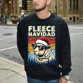 Unisex Fleece Navidad Sweater, Spanish Merry Christmas Sweatshirt, Funny Fleece Navidad Christmas Jumper, Llama Feliz...