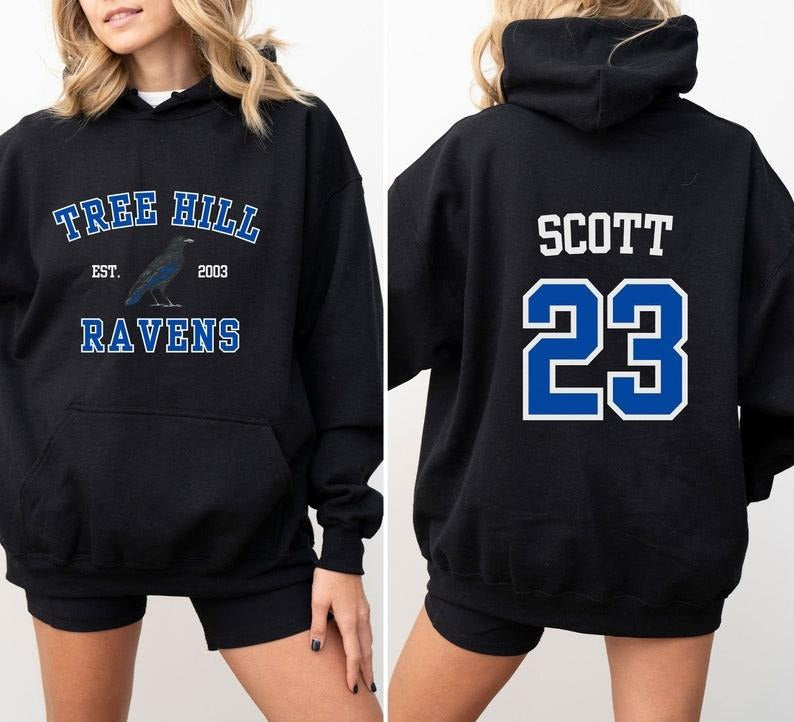Unisex Heavy Blend Hooded Hoodie - Tree Hill Ravens Design - Pullover Hoodie Classic Cotton Designer Clothes T-Shirts,...
