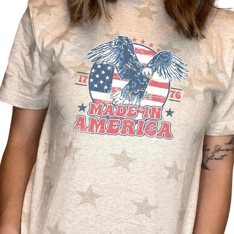 Unisex Made in America 1776 July 4th T-Shirt Hoodie, Sweatshirt | GrindPrints.com
