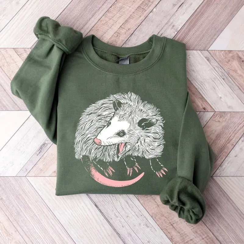 Unisex Opossum Sweatshirt, Opossum Lover Shirt Hoodie | GrindPrints.com