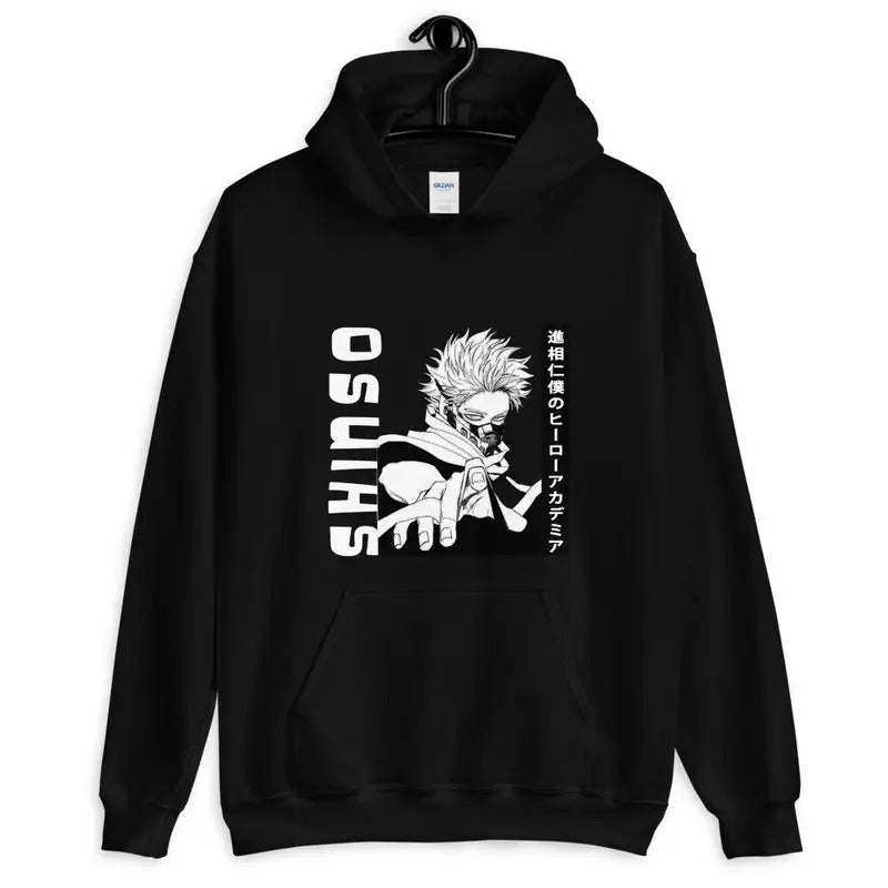 Unisex Shinsou Hitoshi Hoodie, BNHA, MHA, My Hero Academia, Boku no Hero,Anime T-Shirts, Sweatshirt | GrindPrints.com