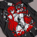Unisex Waifu Material Anime TShirt, Maga Oscura Anime Girl Lewd Shirt, Anime Short Sleeve Shirt,Anime Graphic Short...