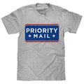 United States Postal Service USPS Priority Mail T-Shirt - Athletic Heather Gray Hoodie, Sweatshirt | GrindPrints.com