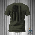 United States of America Distressed Black Vertical USA Flag T-Shirt Casual Crewneck Hoodie, Sweatshirt | GrindPrints.com