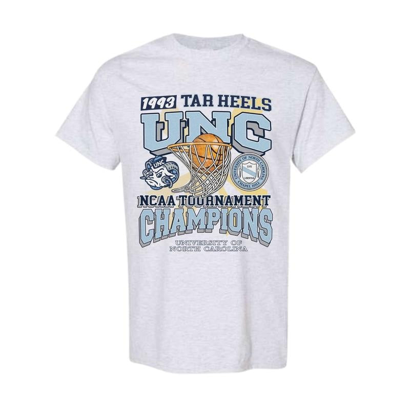 University Of North Carolina Tournament Champs NCAA T-Shirt, Full Color, Full Size Hoodie, Sweatshirt | GrindPrints.com