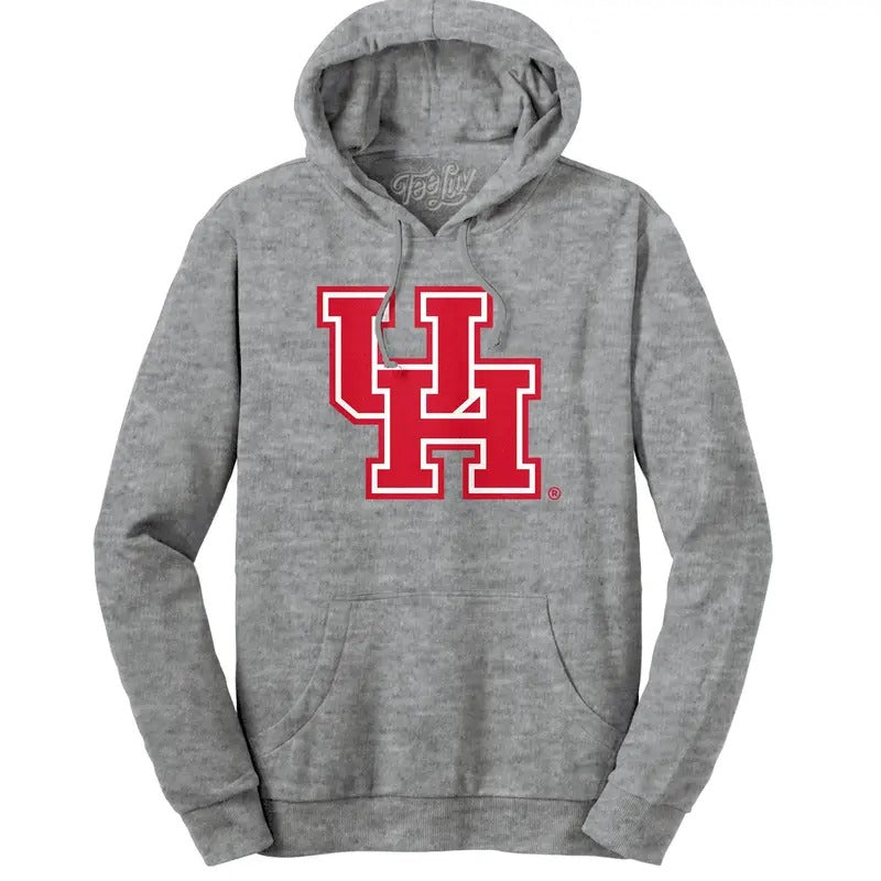 University of Houston Hooded Sweatshirt - Gray T-Shirts, Hoodie | GrindPrints.com