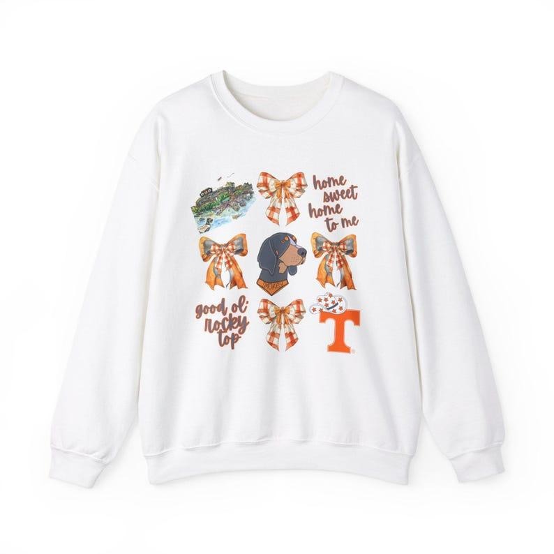 University of Tennessee Vols Unisex Crewneck Sweatshirt Game Day Fan Gear Gifts Coquette Bow T-Shirts, Hoodie