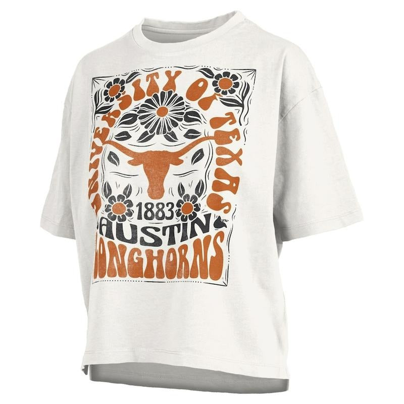 University of Texas Longhorns Floral T-shirt, Austin Vintage College Tee, Texas Longhorns Graphic Shirt, 1883 Austin...