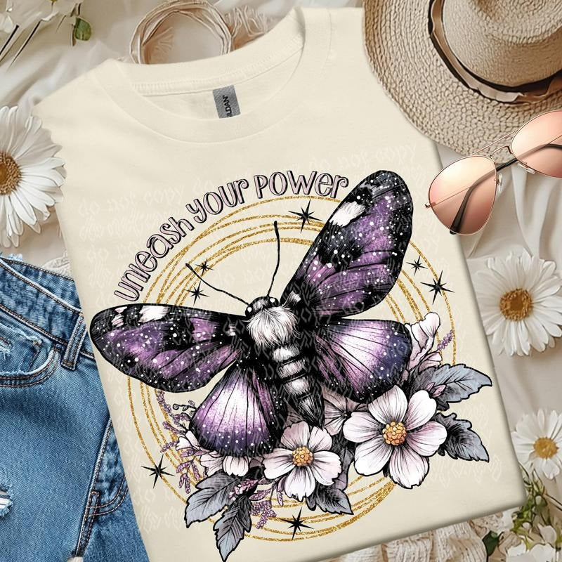 Unleash Your Power Moth DTF Transfers - THIS IS NOT A SHIRT Hoodie, Sweatshirt | GrindPrints.com