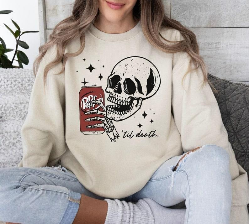 [Up To 5XL] Dr Pepper Til Death SWEATER & T SHIRT, Pepper lover, Pepper Fan, Gift for love one Hoodie, Sweatshirt
