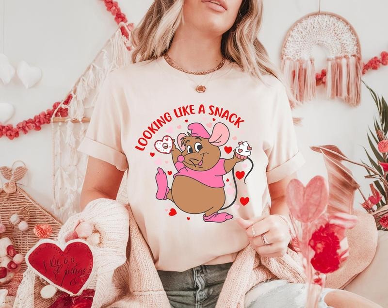 [Up To 5XL] Looking Like A Snack Gus Gus Shirt Cinderella Gus Gus Love Tee lands Valentine Trip Sweatshirt Valentine's...