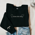 [Up To 5XL] Violent Little Thing Sweatshirt With Dragon Sleeve Print Crewneck Bookish Sweater Fourth Wing Iron Flame Fan...