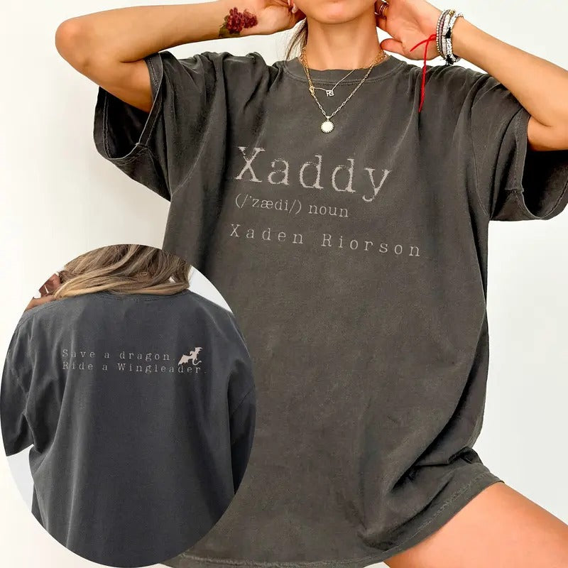 [Up To 5XL] Xaddy Xaddy Shirt Xaden Riorson Xaden Fourth Wing Shirt Fourth Wing Merch Iron Flame Sweatshirt Rebecca...