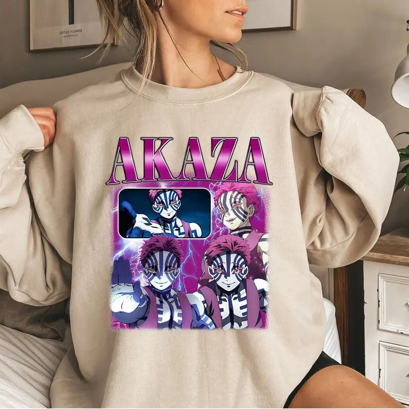 Upper Moon 3 DM Characters Shirt Crewneck Hoodie, Anime Otaku Shirt Comfort Cotton Sweatshirt | GrindPrints.com