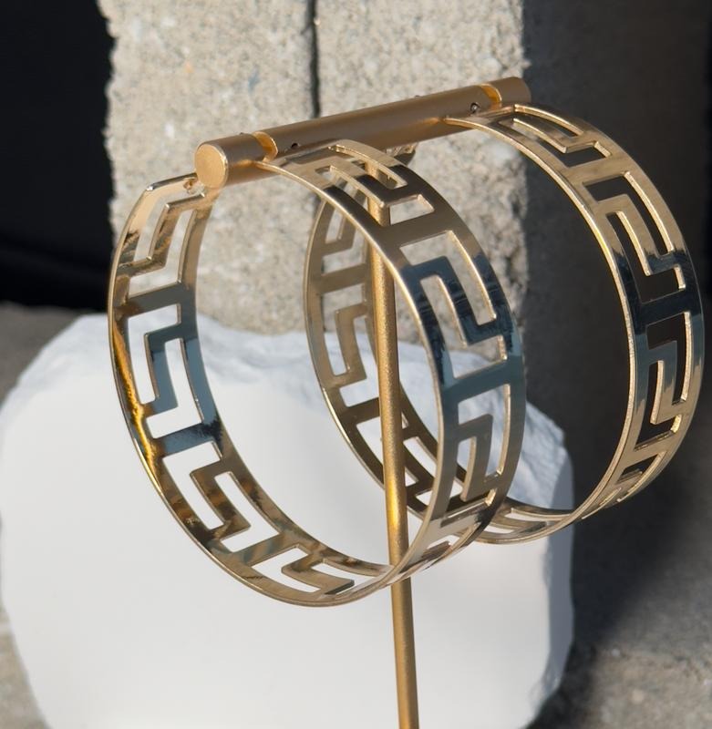 Upscale Oversized Hoops - Gold Toned Design Jewelry Piece T-Shirts, Hoodie, Sweatshirt | GrindPrints.com