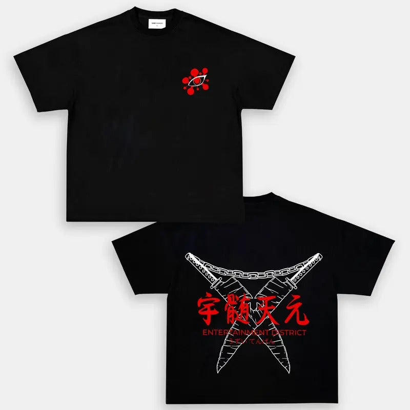 Uzui Tengen DemonSlayer Tshirt  Anime Double Printed Vintage Oversized Washed Tee Unisex Oversize Anime Manga Heavyweight...