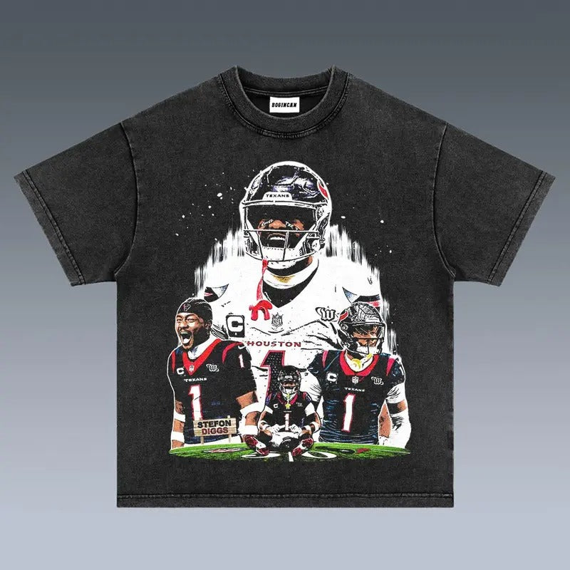 VINTAGE TEE | STEFON DIGGS - Soft and Comfortable Shirt - Unisex - Graphic T-Shirt Hoodie, Sweatshirt | GrindPrints.com