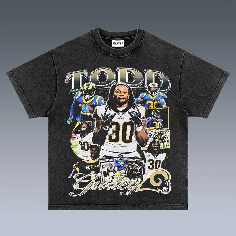 VINTAGE TEE | TODD GURLEY 9.26 - Soft and Comfortable Shirt - Unisex - Graphic T-Shirt Hoodie, Sweatshirt | GrindPrints.com
