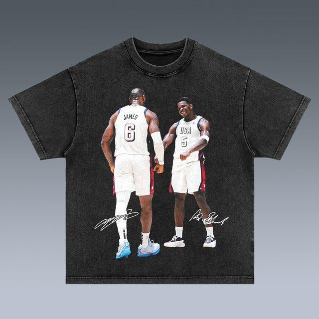 VINTAGE TEE | USA BASKETBALL TEAM EDWARDS 7.24 T-Shirt Hoodie, Sweatshirt | GrindPrints.com