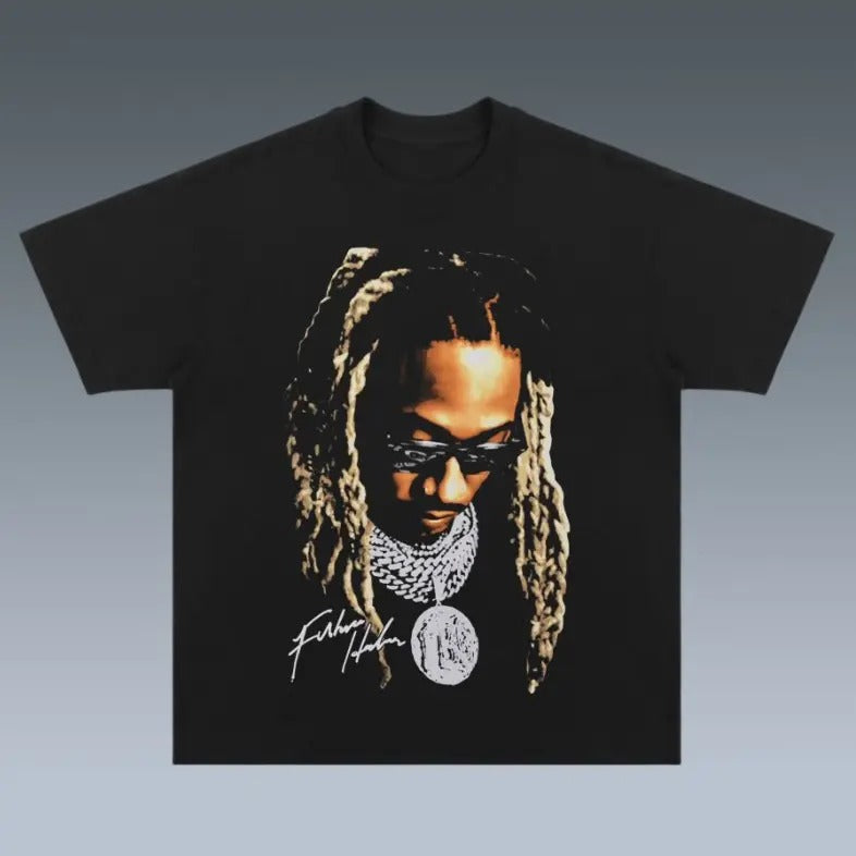 VINTAGE TEE _ FUTURE - Classic Cotton T-Shirt with Graphic Print, Medium Fit, Suitable for Men, Perfect for Streetwear...