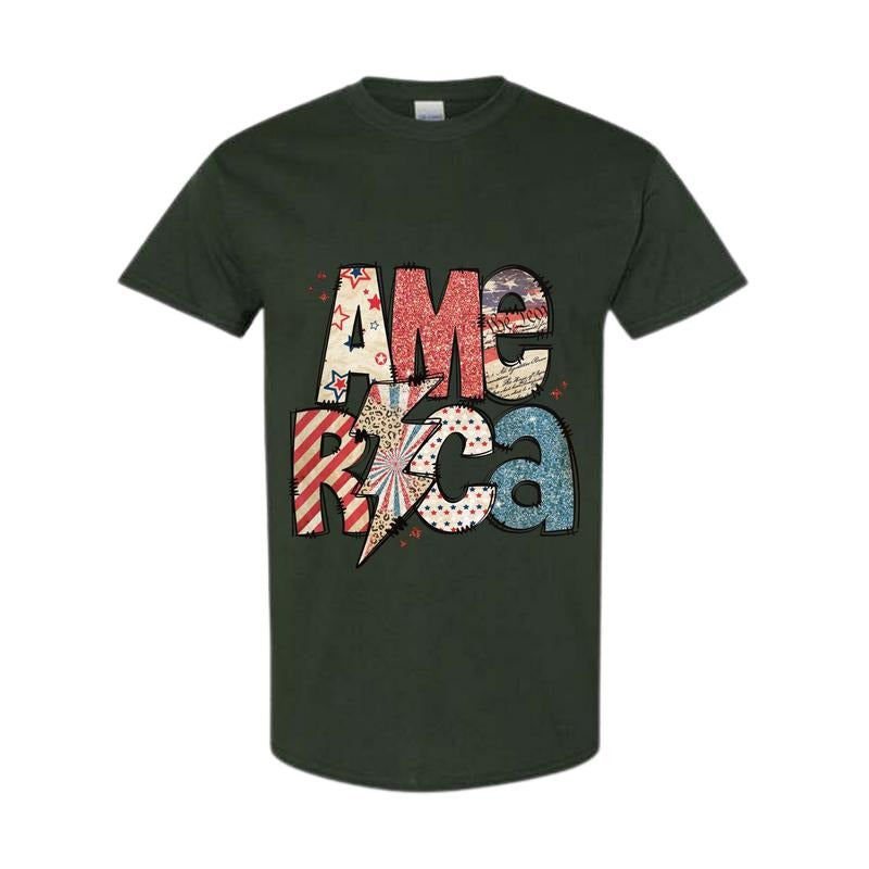 VINTAGE USA 4TH JULY SHIRT USA DOUBLE STAR SHIRT 4TH JULY SHIRT COTTON SHIRT SUMMER SHIRT Comfort Fabric Top Womenswear Underwear Lady Full Color Full Size T-Shirts, Hoodie, Sweatshirt