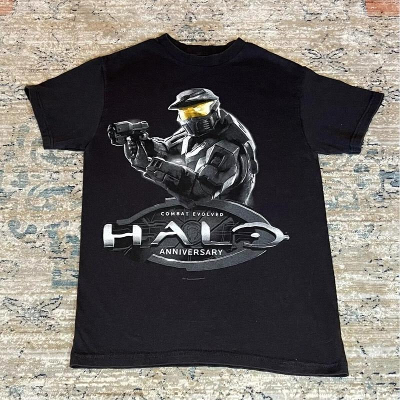 VTG 2011 HALO Anniversary Shirt Black Video Game All Size Menswear Hoodie, Sweatshirt | GrindPrints.com