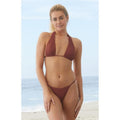 VYB Women's Brown Britt Halter Bikini Top T-Shirts, Hoodie, Sweatshirt | GrindPrints.com