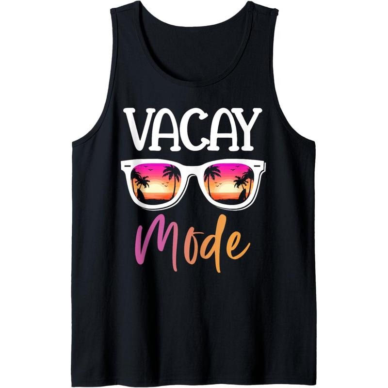 Vacay Mode Sunglasses Tank Top Made in USA T-Shirts, Hoodie, Sweatshirt | GrindPrints.com