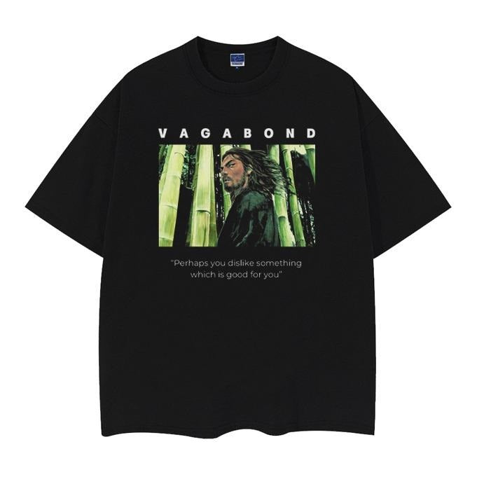 Vagabond "Slow as the Forest" Heavyweight Vintage Tee 100% Cotton OVERSIZED Anime T-shirt Basic Tops Menswear Top Casual...