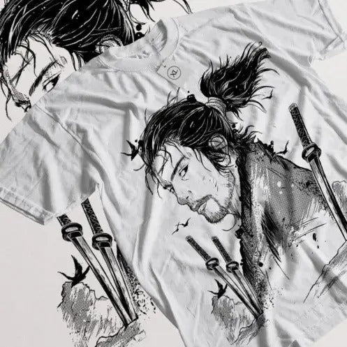 Vagabond T-shirt Musashi Miyamoto Matahachi Honiden Anime Manga Shirt All Size Hoodie, Sweatshirt | GrindPrints.com