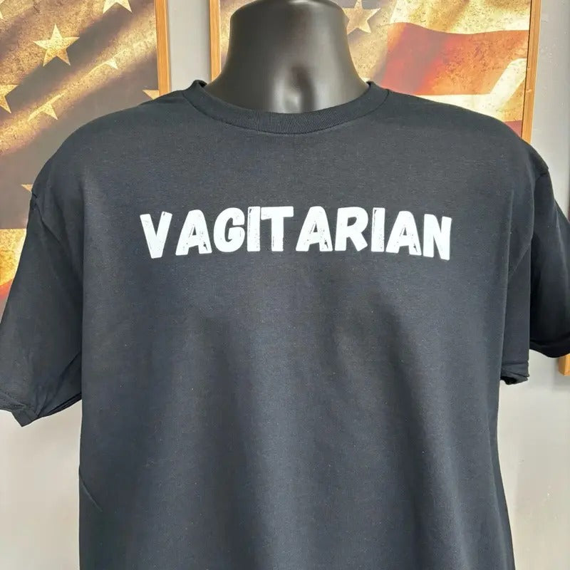 Vagitarian T Shirt, 100% cotton, Unisex. Menswear Soft Stylish Top Hoodie, Sweatshirt | GrindPrints.com