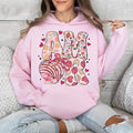 Valentine Amor Coquette Bow Tshirt Sweatshirt Hoodie, Funny Mexican Bread Lover Sweatshirt, Concha Pan Dulce Shirt,...