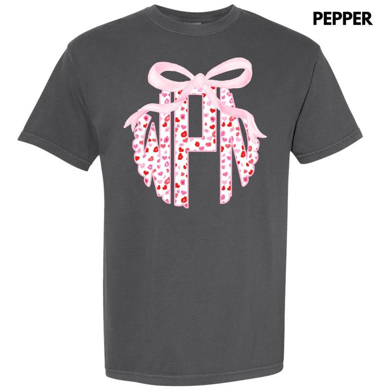 Valentine Cheetah Monogram Comfort Colors T-Shirt 'NLB' Hoodie, Sweatshirt | GrindPrints.com