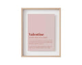Valentine Definition Print, Valentines Day Decor, Valentines Day Print, Pink Wall Art, Valentines Day Wall Art, Poster...