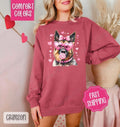 Valentine German Shepherd Comfort Colors Sweatshirt, Valentine's Day Women's Crewneck, Cute Women's Sweater T-Shirts, Hoodie