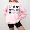 Valentine Hearts Sweatshirt for Women, Cute Love Sweatshirt, Teacher Valentine Shirt