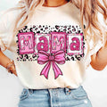 Valentine Mama Coquette, Valentine, Brushstroke, Mama Bow T-shirt Hoodie, Sweatshirt | GrindPrints.com