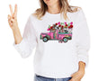 Valentine's Day Farm Truck Sweatshirt, Farm Animals Sweatshirt, Valentine's Day Gift, Loads Of Howdy Farm Animals...