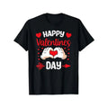 Valentine's Day Love-Themed Cotton T-Shirt for Couples