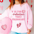 Valentine's Day Pregnancy Announcement Sweatshirt, Valentine Pregnancy Shirt, Gift for Expecting Mom, Valentine Baby...