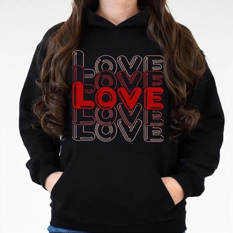Valentine's Day Sweatshirt, Love Sweatshirt Gift for Women T-Shirts, Hoodie | GrindPrints.com