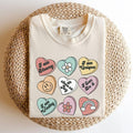 Valentine's Sweet Hearts, Candy, Comfort Colors Tshirt, Valentine's Day, Valentine's Day Comfort Colors Tshirt, Women's...