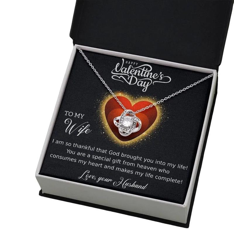 Valentines Day Necklace, To My Wife Necklace, Pendant For My Wife, Faith Based Valentines Day Jewelry, Love Necklace With...