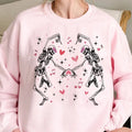 Valentines Day Skeleton Sweatshirt Skeleton Valentines Pullover Rocker Skull Sweatshirt Valentines Day Pullover If I had...