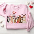 Valentines Dogs Crewneck Sweatshirt, Hoodie, T-shirt | GrindPrints.com